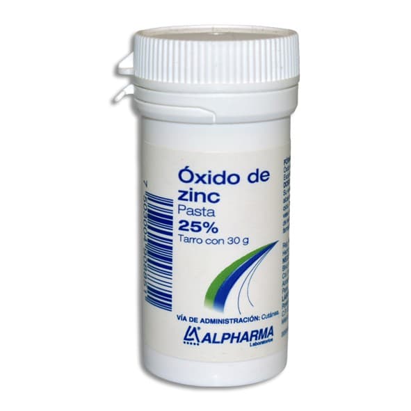 Óxido de Zinc (alpharma) Pasta 25% Tarro C/30 G.