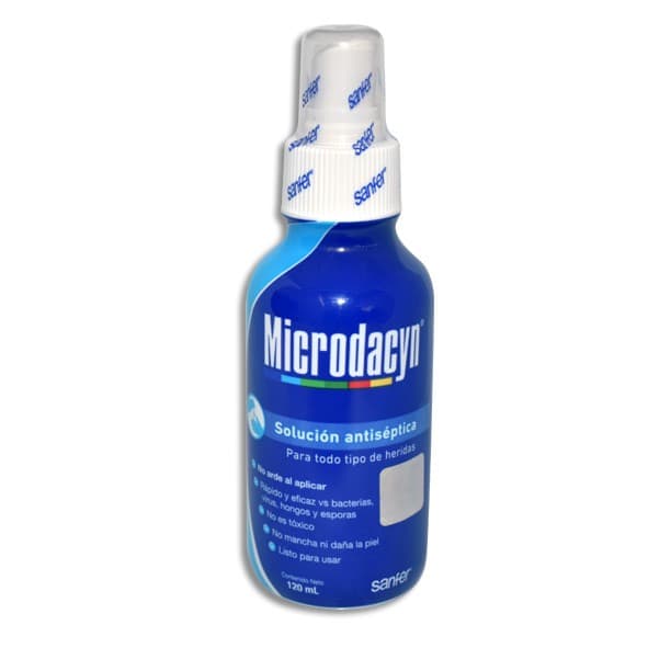 Microdacyn Sol. Antiséptica Fco. Atomizador 120 Ml. 55 Ppm.