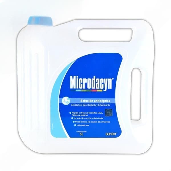 Microdacyn Sol. Antiséptica Envase 5 L. 55 Ppm.