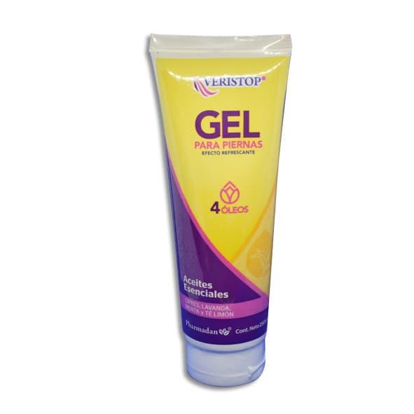 Veristop 4 Óleos Gel para Piernas Tubo C/250 Ml.