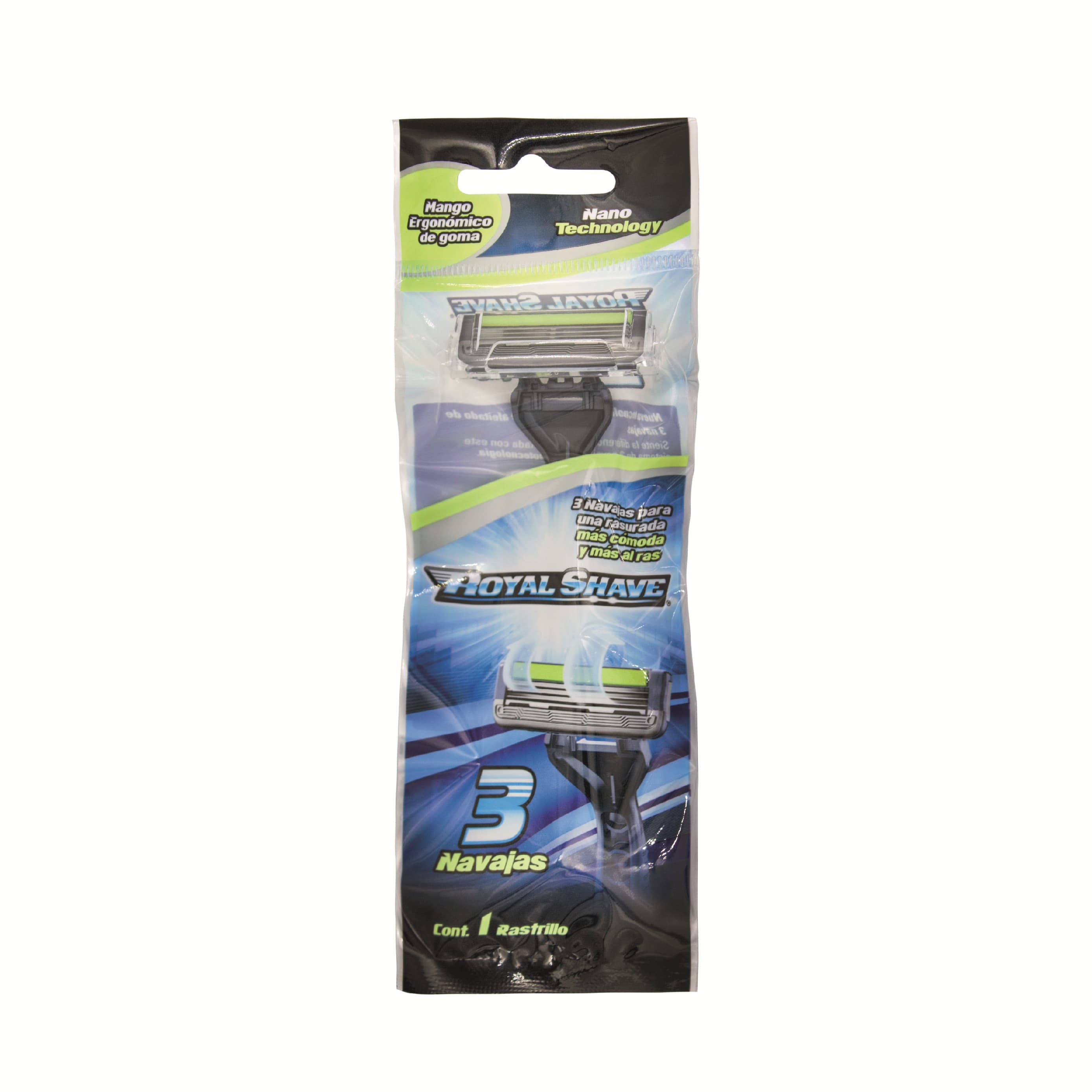 Rastrillo Hombre (royal Shave) C/3 Navajas Blister C/4 Pzs.