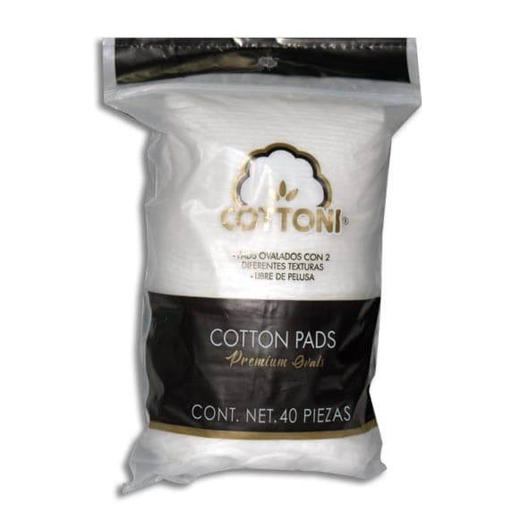 Cottoni Pads Premium Ovals Black Paq. C/40 Pzs.