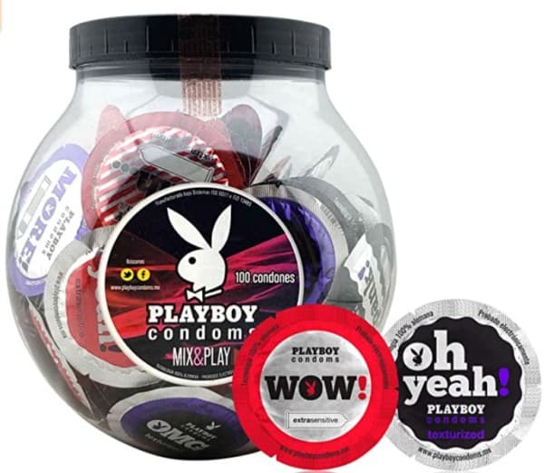 Playboy Mix&play (mix: 50es/50tx) Vitrolero C/100 Condones.