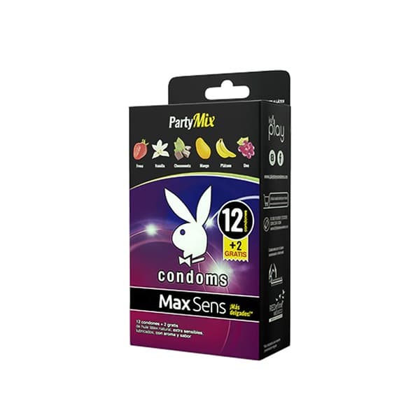 Max Sens Party Mix Caja C/12+2 Condones.
