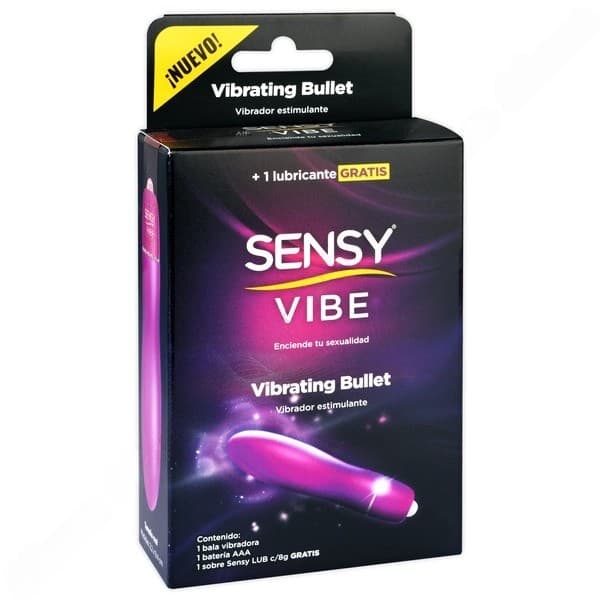 Sensy Vibrador Tipo Bala Cja. C/1 Pza.