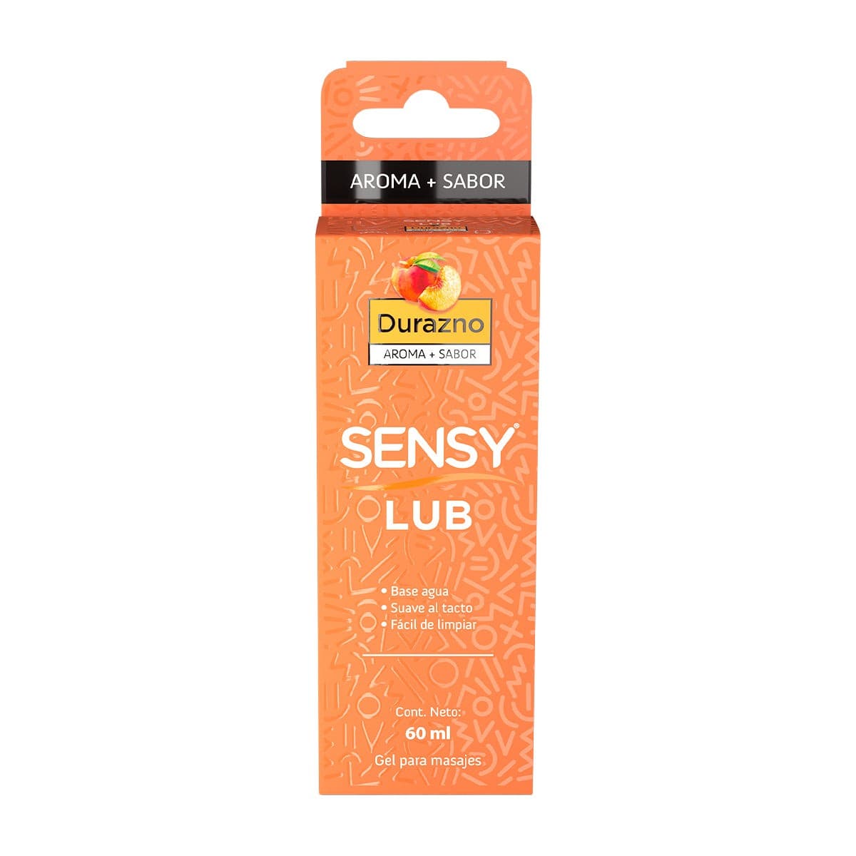 Sensy Lub Gel Sabor y Aroma Durazno Fco. 60 Ml.