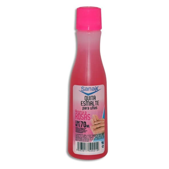 Quita Esmalte para Uñas Aroma a Rosas (sanax) Fco. 70 Ml.