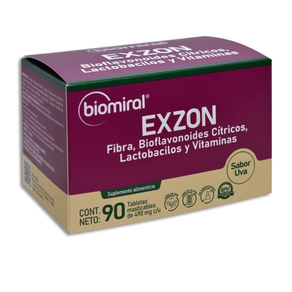 Exzon C/90 Tabs. Masticables 490 Mg.