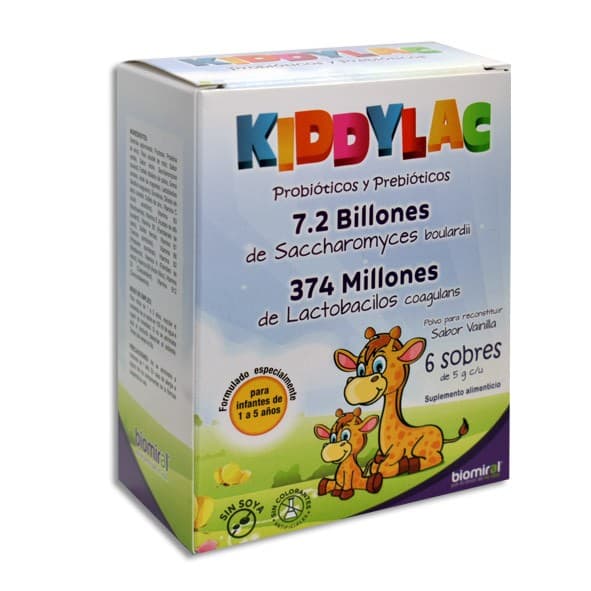 Kiddylac Polvo C/6 Sobres. 5 G.