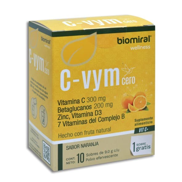 C-vym Cero Polvo Efervescente C/10 Sobs. 9 G.