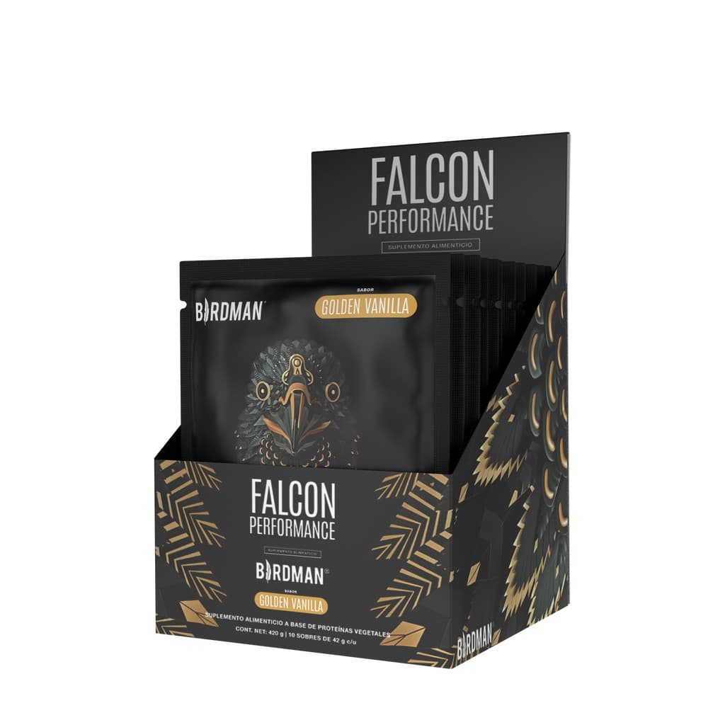 Falcon Performance Sab. Golden Vanilla Cja. C/10 Sobs. Polvo 46 G.