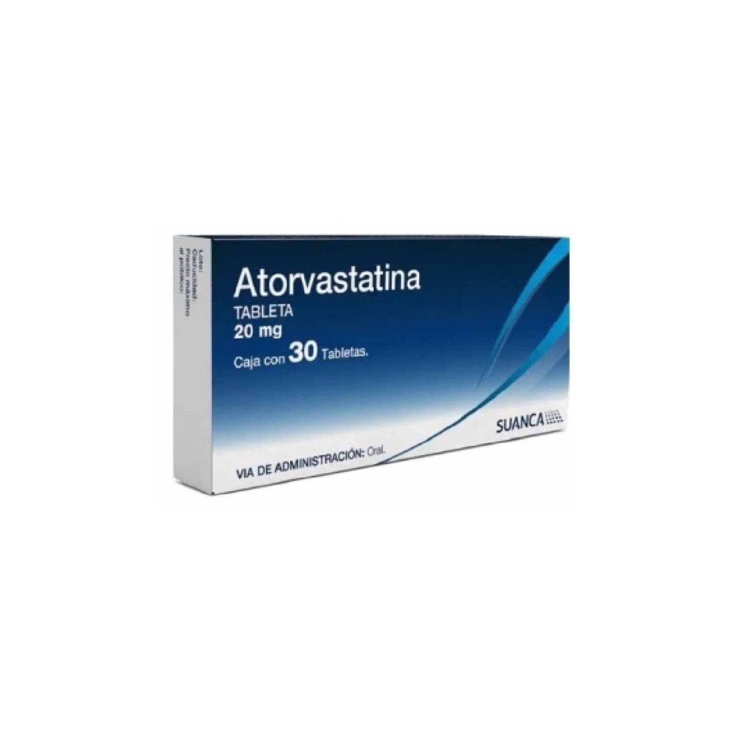 Atorvastatina (suanca) C/30 Tabs. 20 Mg.