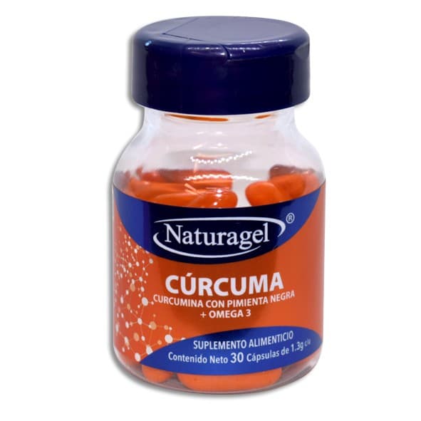 Cúrcuma con Pimienta Negra+omega 3 (naturagel) C/30 Caps. 1.3 G.