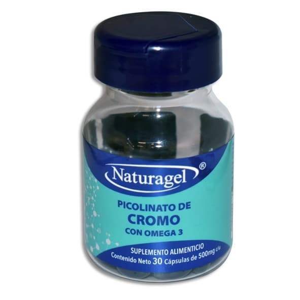Picolinato de Cromo con Omega 3 (naturagel) C/30 Caps. 500 Mg.