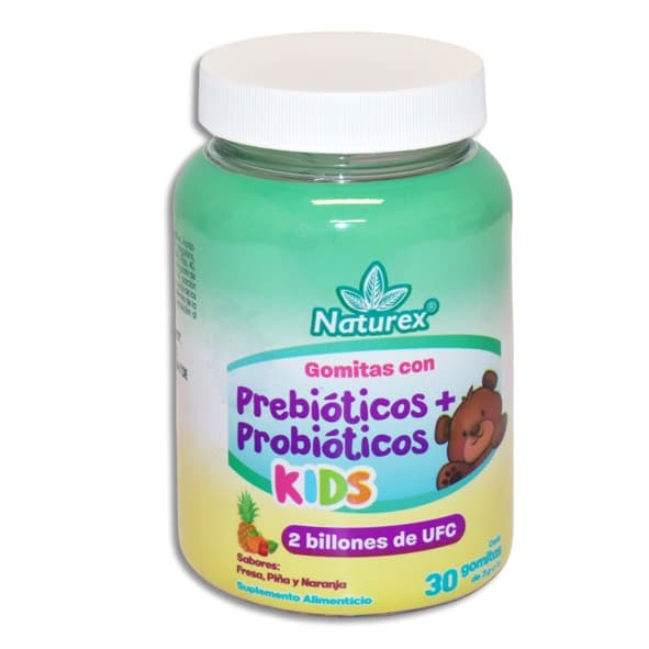 Prebióticos+probióticos Kids (naturex) Sabs. F/p/n. Fco. C/30 Gomitas. 3 G.