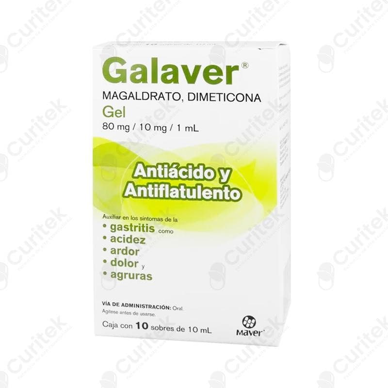 Galaver Noche Gel C/10 Sobs. 10 Ml. 80-10 Mg/1 Ml.