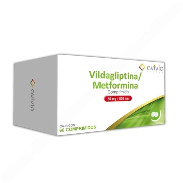 Vildagliptina/metformina (avivia) C/60 Comps. 50/850 Mg.
