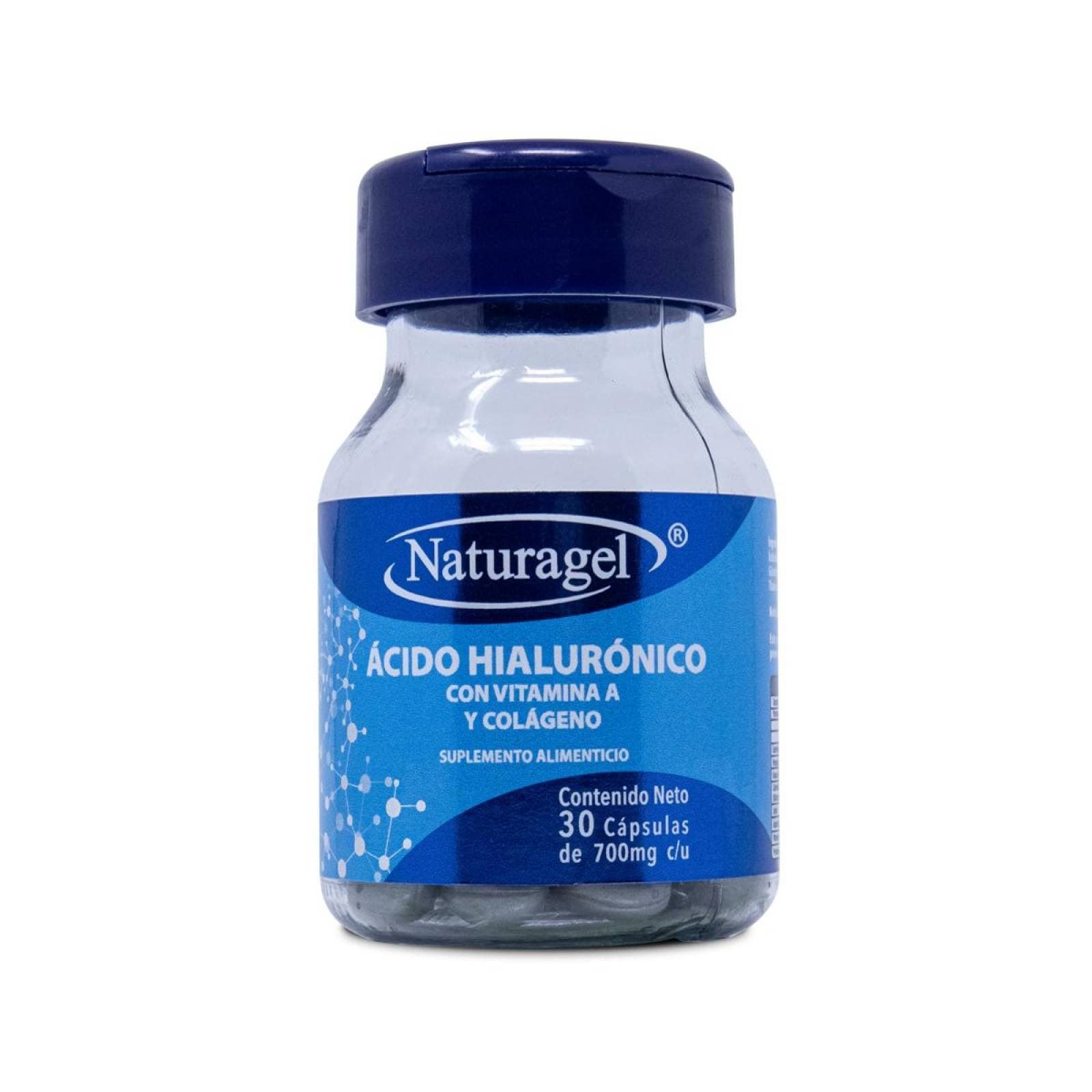 Ácido Hialurónico/vitamina-a/colágeno/aloe Vera (naturagel) C/30 Caps. 700 Mg.