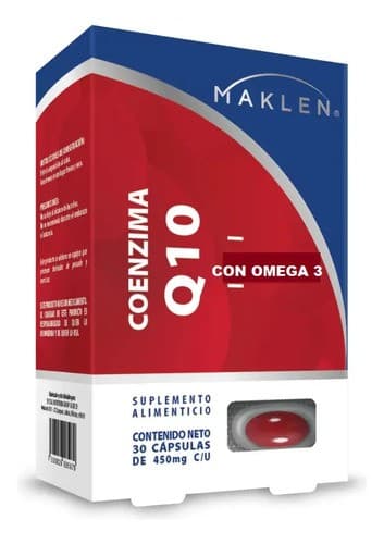 Coenzima Q10 C/omega 3 (maklen) C/30 Caps. 700 Mg.