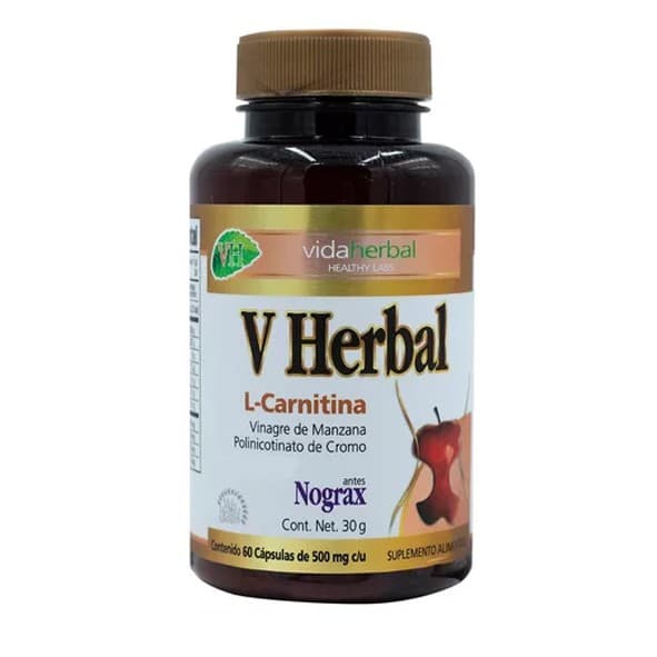 V Herbal C/60 Caps. 500 Mg.