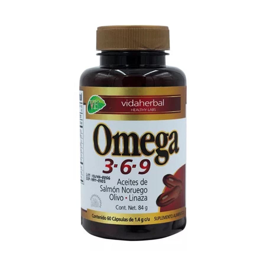 Omega 3-6-9 (vida Herbal) C/60 Caps 1.4 G.