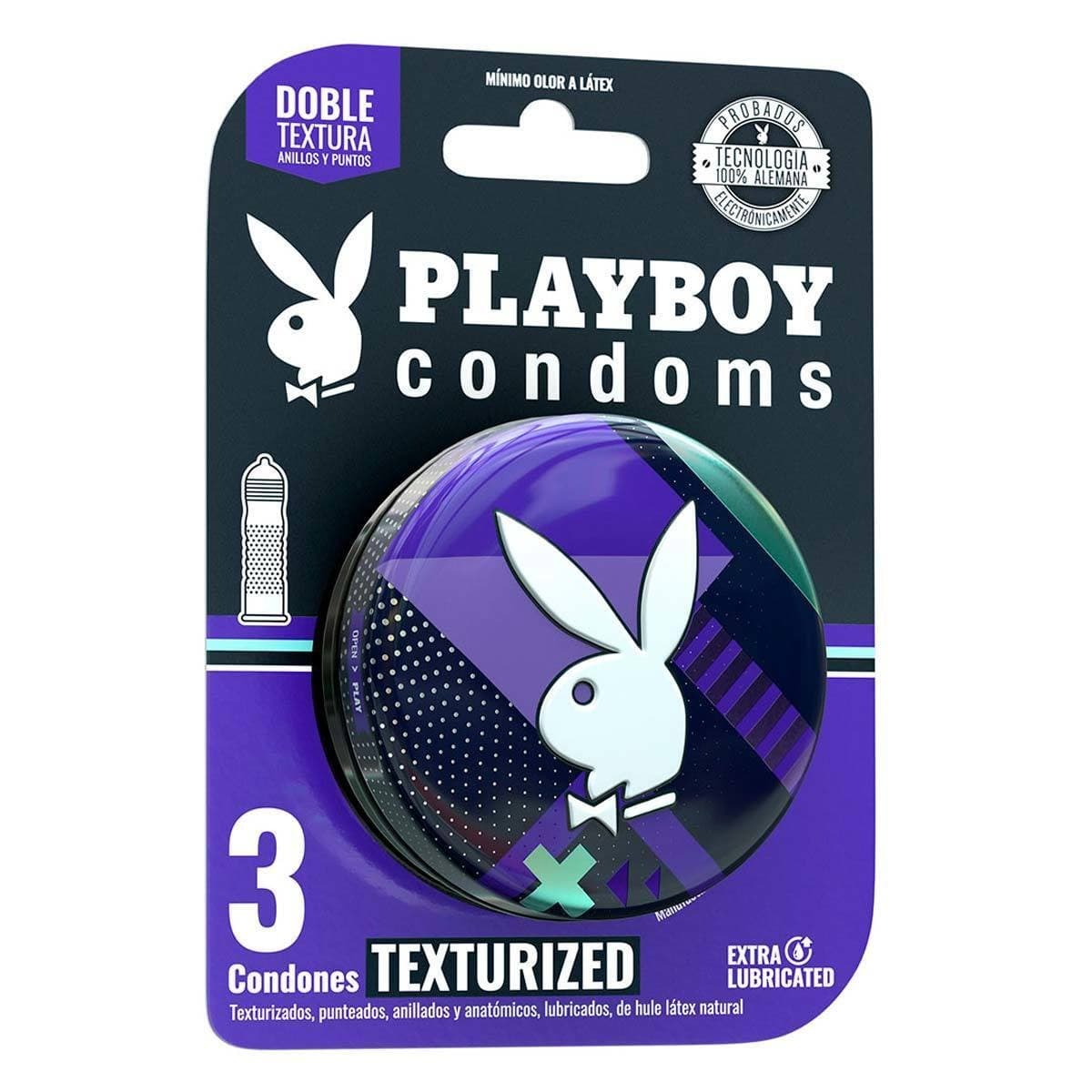 Playboy Texturizado Blister C/3 Condones.