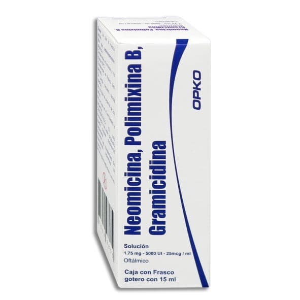 Neom+plmxna-b+gramna (opko) Sol.oft. Fco.got 15 Ml. 1.75mg-5000ui-25mcg/1 Ml.