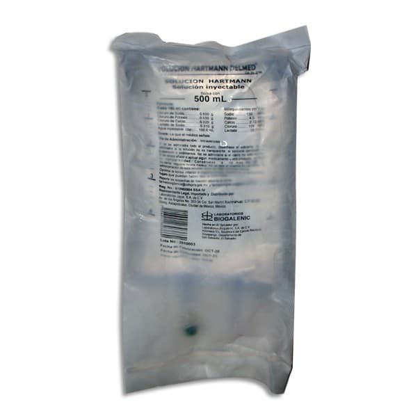 Solución Hartmann Delmed Sol. Iny. Bolsa 500 Ml.