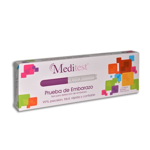 Meditest P.e. Tipo Pluma Caja C/1 Prueba.