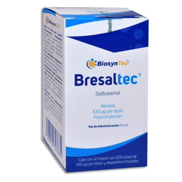 Bresaltec Aerosol P/inhalación Fco. C/200 Dosis 100 Mcg.