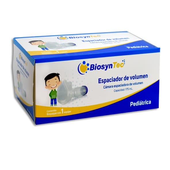 Espaciador de Volumen (biosyntec) Pediátrico Cap. 175 Ml. Cja. C/1 Equipo.