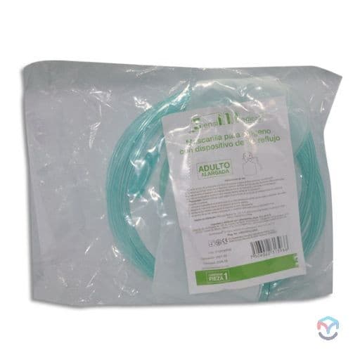Mascarilla P/oxígeno No Reflujo (sensimedical) Adulto Alargada C/1 Pza.