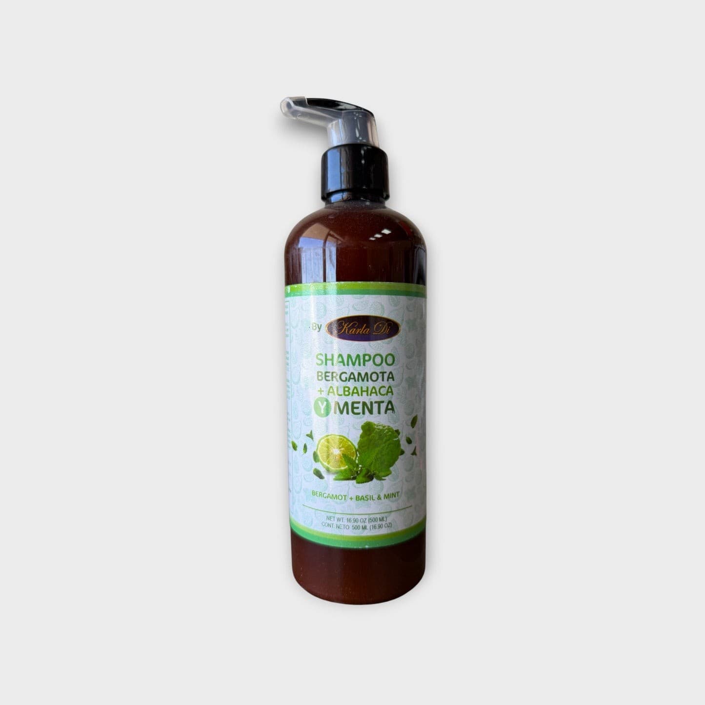 Shampoo Bergamota+albahaca+menta (karla Di) Fco. 500 Ml.