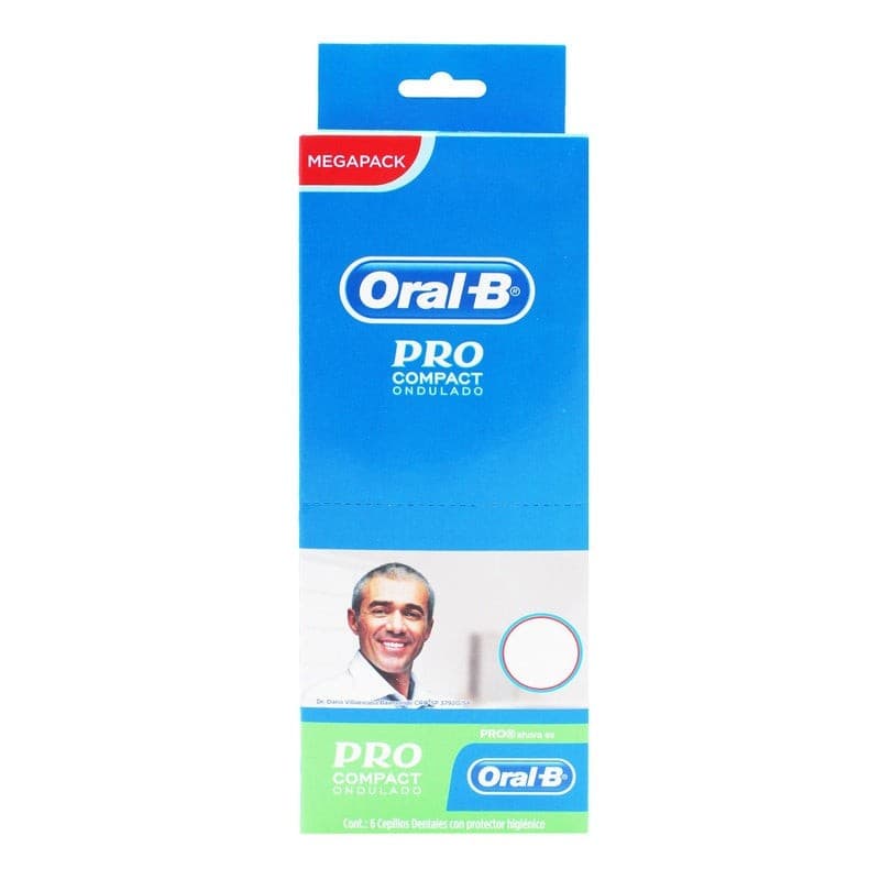 Cepillo Dental (oral-b) Pro Compact Mediano Exhib. C/6 Pzs.