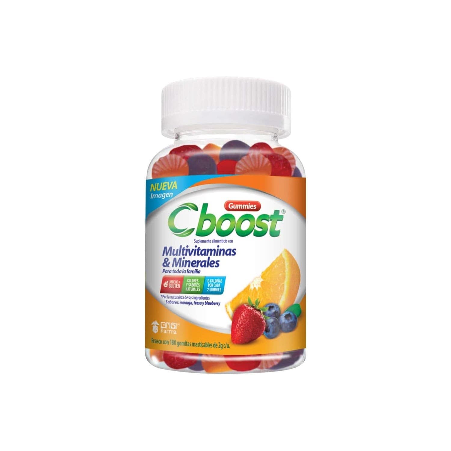 C-boost (multivitaminas y Minerales P.t.fam.) Fco. C/90 Gomitas 2 G.