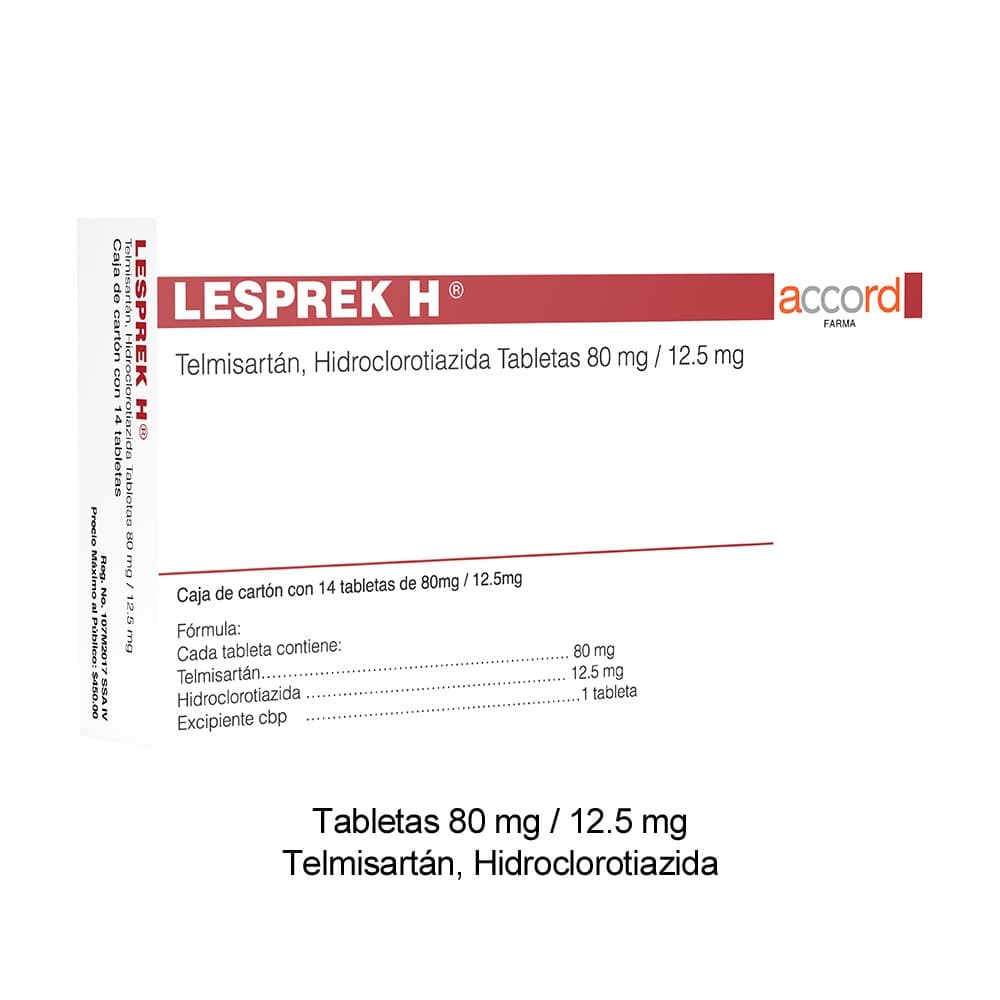 Lesprek H C/14 Tabs. 80/12.5 Mg.