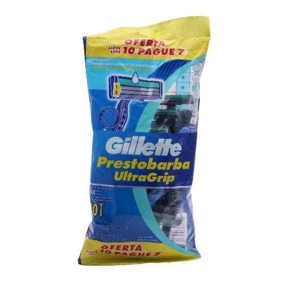 Gillette Prestobarba-2 Ultragrip Desechable Paq. C/10 Pzs.