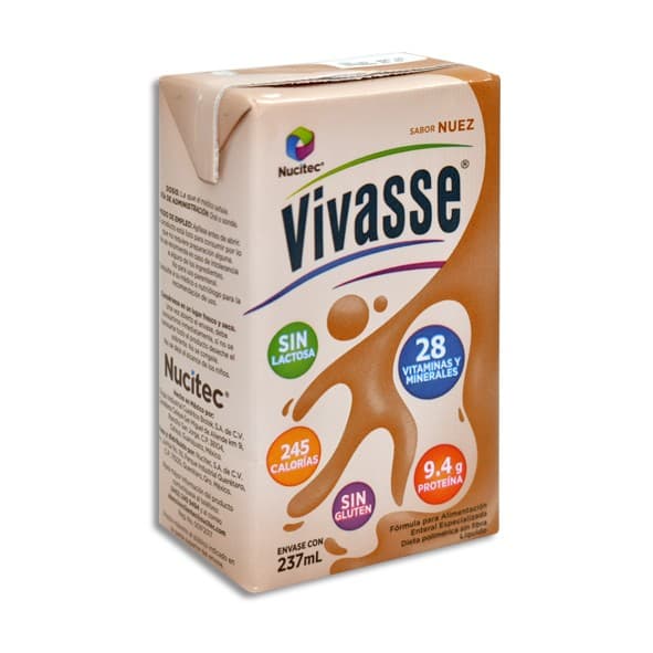 Vivasse Liquido Sabor Núez 237 Ml. 1 Kcal/1ml.