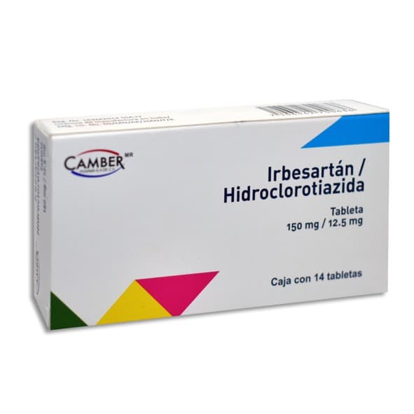 Irbesartán/hidroclorotiazida (camber) C/14 Tabs. 150/12.5 Mg.