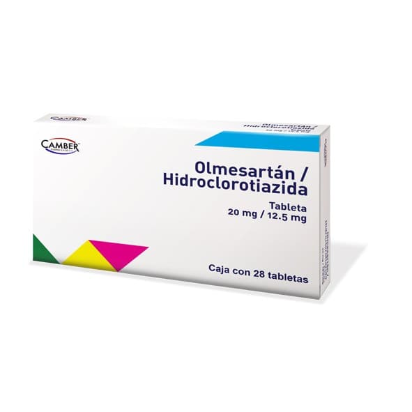Olmesartán/hidroclorotiazida (camber) C/28 Tabs. 20/12.5 Mg.