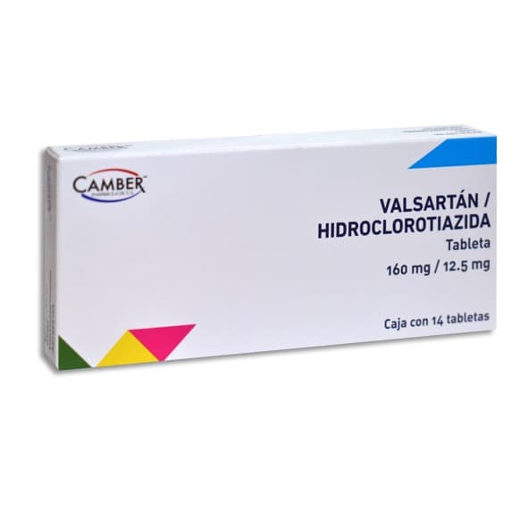 Valsartán/hidroclorotiazida (camber) C/14 Tabs. 160/12.5 Mg.