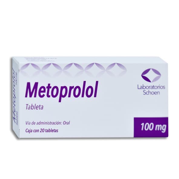 Metoprolol (schoen) C/20 Tabs. 100 Mg.
