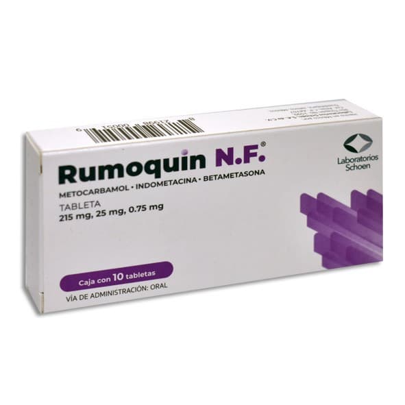 Rumoquin N.f. C/10 Tabs. 215/25/0.75 Mg.