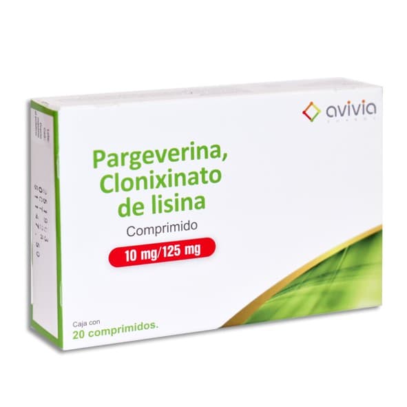 Pargeverina/clonixinato de Lisina (avivia) C/20 Comps. 10/125 Mg.