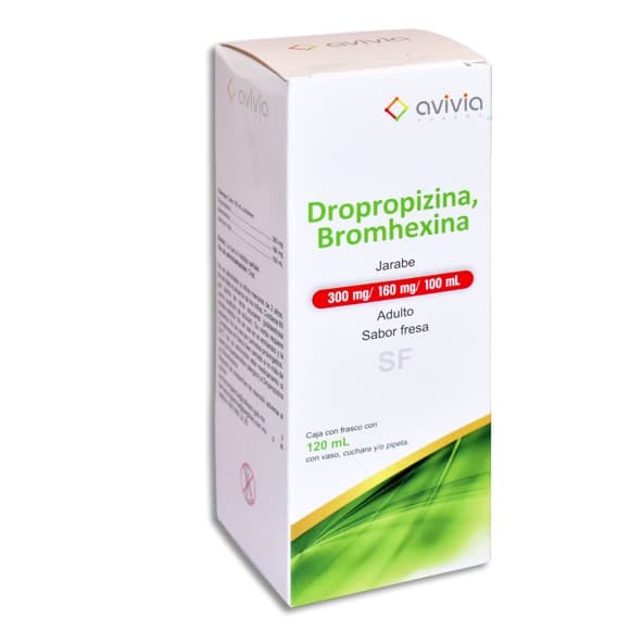 Dropzina./bromxina. (avivia) Jbe. Ad. Sab. Fresa Fco. 120 Ml. 300-160 Mg/100 Ml.