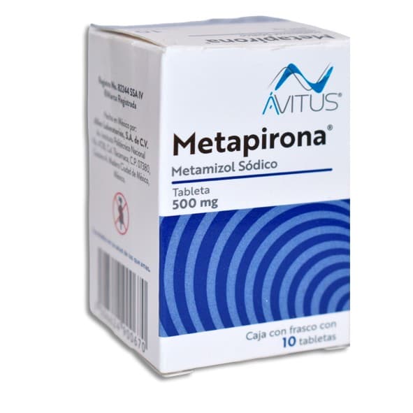 Metapirona Cja/fco. C/10 Tabs. 500 Mg.