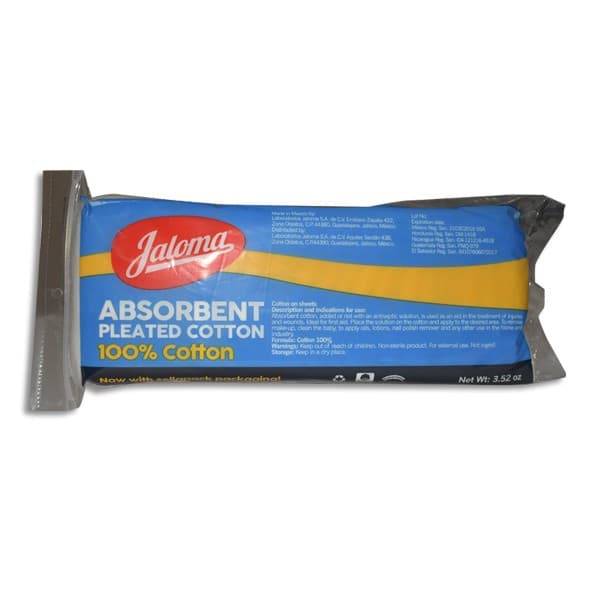 Algodon Absorbente Plisado (jaloma) Bolsa C/100 G.