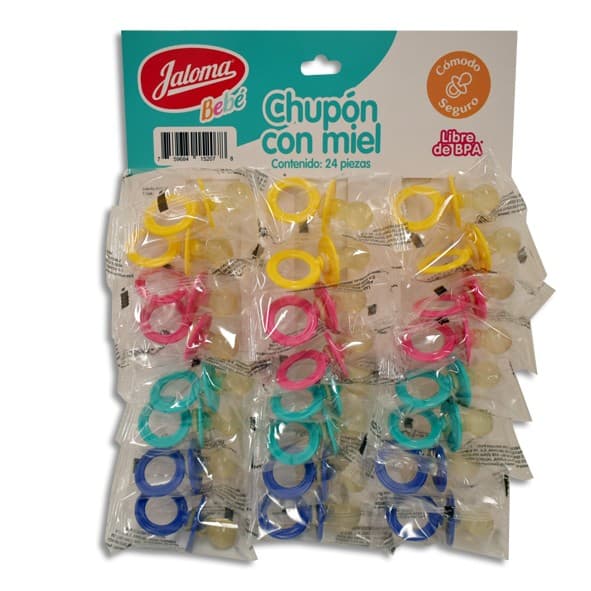 Chupón con Miel (jaloma) Cartera C/24 Pzs.