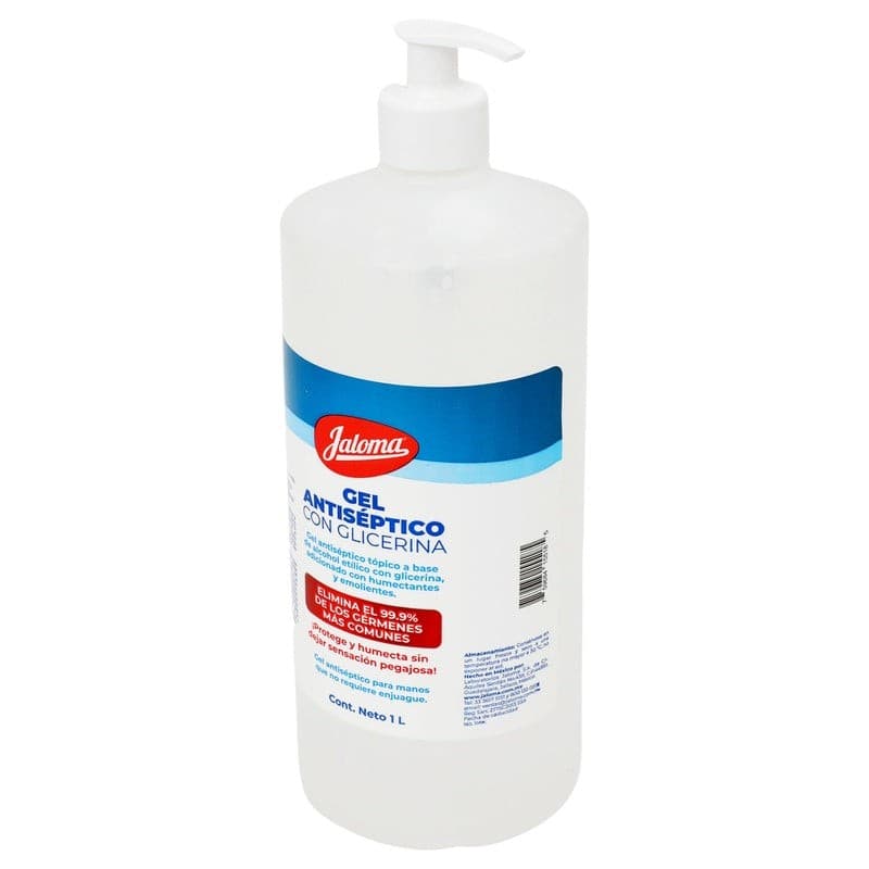 Gel Antiséptico con Glicerina (jaloma) Env. Atomizador 1 L.