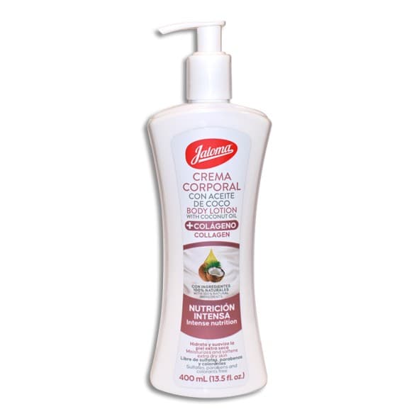 Crema Corporal C/aceite de Coco+colageno (jaloma) Fco 400 Ml.